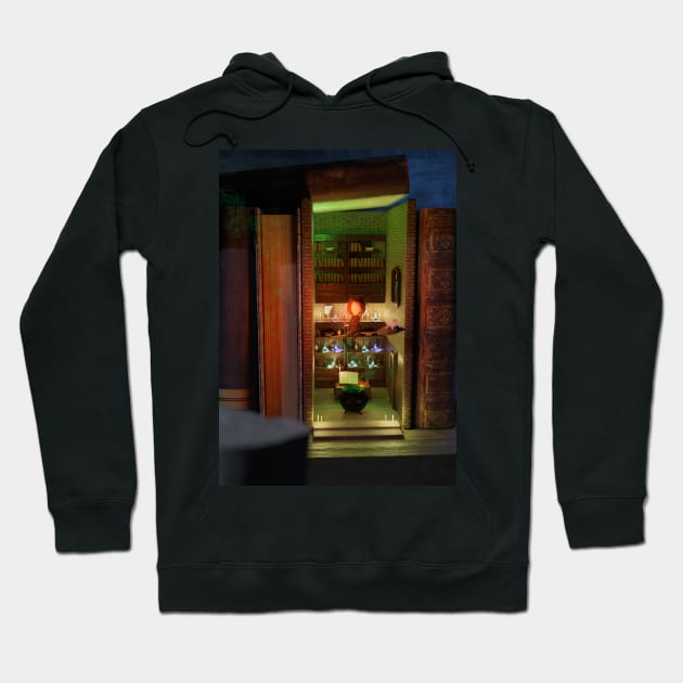 Book nook diorama - witching hour Hoodie by vixfx